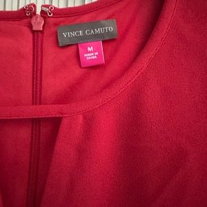 Vince Caputo red dress for a night out on the town